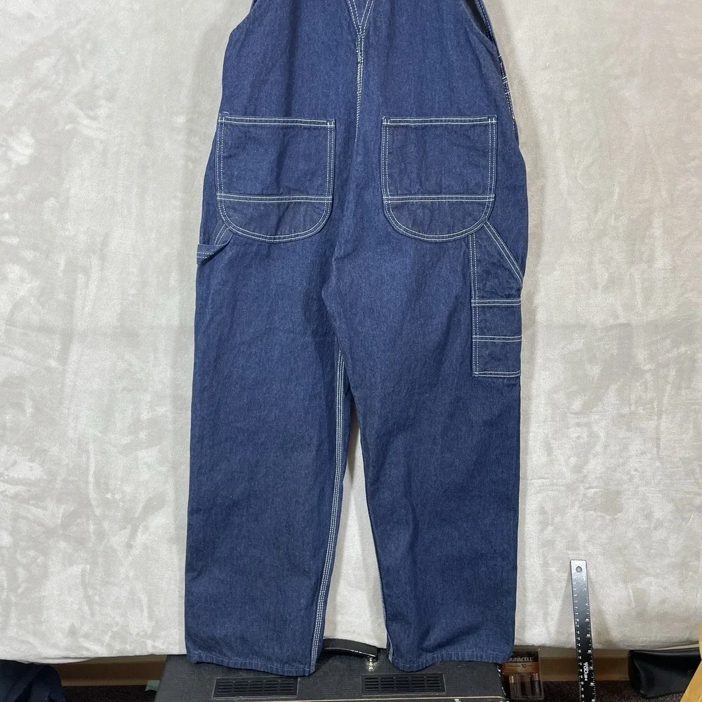 Key Imperial Overalls Bibs Mens 34x29 Dark Blue Farmer Western